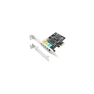 Pardarsey PCIe Soundkarte, 5.1 interne Soundkarte für PC Windows 7 mit Low Profile Halterung, 3D Stereo PCI-e Audiokarte, CMI8738 Chip 32/64 Bit Soundkarte PCI Express Adapter