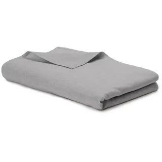 Urbanara Spannbettlaken Betttuch Tolosa I 50% Leinen & 50% Baumwolle, Leinen, Gummizug: Nein, (1 Stück), Halbleinen-Bettlaken - Made in Portugal grau 275 cm x 275 cm
