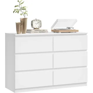 Woltu Sideboard 100 x 69 x 36 cm Weiß