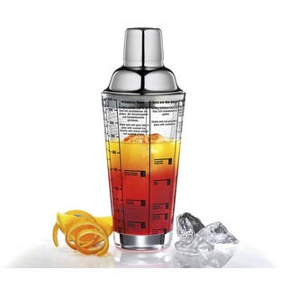 Cilio Cocktail-Shaker Cosmopolitan 5tlg. Edelstahl Silber