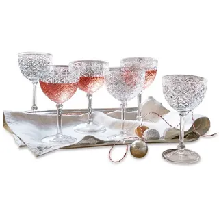 Mirabeau Glas Sektglas 6er Set Olite klar, Glas weiß