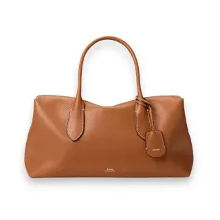 Polo Ralph Lauren für Damen. 428977211001 Bellport Satchel-Tasche aus braunem Leder (OSFA), Lässig