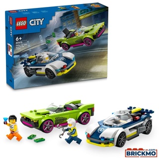 LEGO City 60415 Verfolgungsjagd mit Polizeiauto und Muscle Car 60415