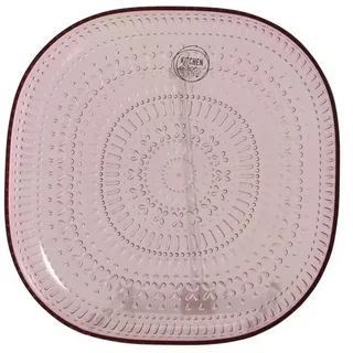 MARELIDA Dessertteller Teller flach Camping Picknick Essteller Dessertteller D: 20,4cm pink, (1 St) gelb
