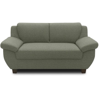 DOMO. collection Panama 2 Sitzer, Sofa, 2er Couch, Garnitur, 3-2-1, grün, 159 cm