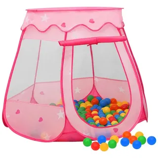 vidaXL Kinder-Spielzelt mit 250 Bällen Rosa 102x102x82 cm