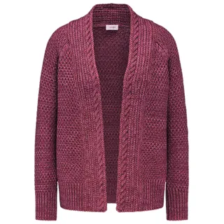 GOLDNER Elegante Grobstrickjacke rot 22