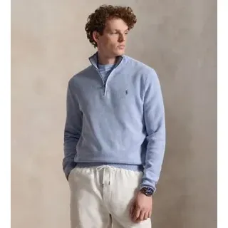 Polo Ralph Lauren für Herren. 710B18060005 Blauer Strickpullover aus Piqué und Baumwolle (XS), Lässig