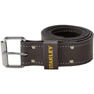 Stanley Leder-Gürtel doppelt gesteppt STST1-80119 Größe 126 cm Farbe dunkelbraun