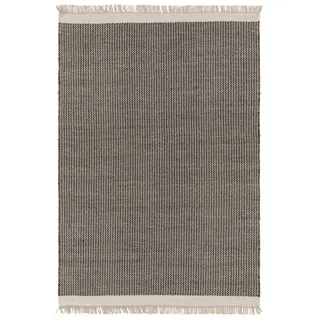 benuta Kim Wollteppich 200 x 300 cm Schwarz/Weiß