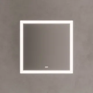 Kronenbach Day Badspiegel 80x80 cm mit LED und Antibeschlag, Spiegel,