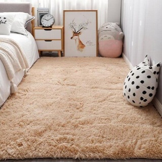 Nordic ins Schlafzimmer kleiner Teppich Plüsch Nachttisch Teppich Wohnzimmer dicke Matten geeignet für Heimdekoration Junge Krabbelteppich
