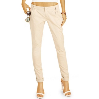 be styled Chinohose BE STYLED Chinos - Tapered Stoffhose, Hüfthose mit Stretch - Damen - h20a beige 40
