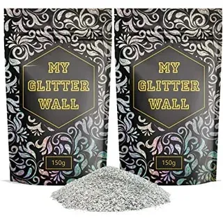 MyGlitterWall Glitzer für Dispersionsfarbe, 300 g, Glitzer für Wandfarbe zum mischen, Glitter Farbzusatz - perfekt für innen und außen - Einheitsgröße