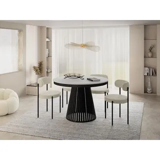 WFL GROUP Naro Ø 120 cm weiß