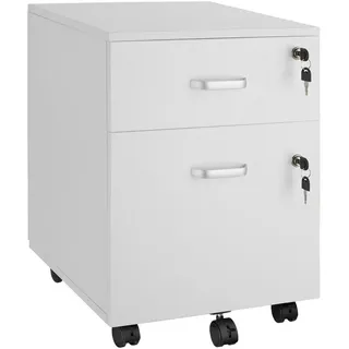 Tectake Vagur Rollcontainer 40 x 44 x 54,5 cm weiß