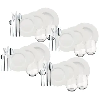 Villeroy & Boch Wonderful World White 4 Friends Kombiservice  36-tlg.