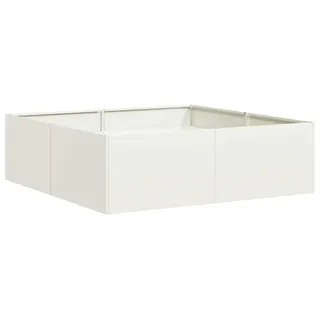 vidaXL Pflanzkübel 100 x 100 x 30 cm Weiß