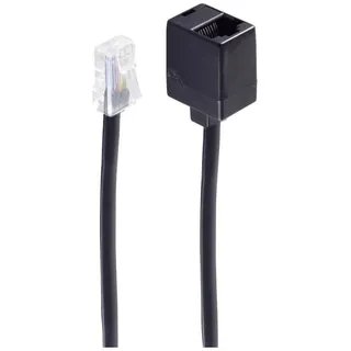 ShiverPeaks Western Verlängerungskabel [1x RJ45-Stecker 8p8c - 1x RJ45-Buchse 8p8c] 6 m Schwarz