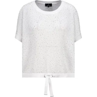 Monari Strickpullover Weiß XL