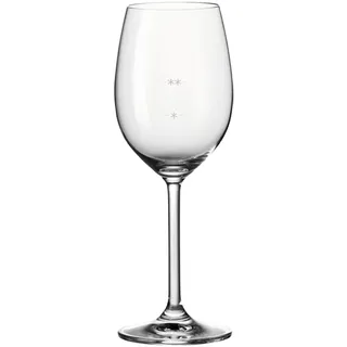 Leonardo Daily Weißweingläser Gastro-Edition mit Einschenkhilfe 0,1 l / 0,2 l, Profi Gläser für Gastronomie, Hotellerie & Catering, robust und alltagstauglich im 6er Set
