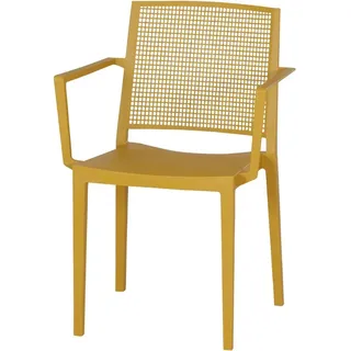 Siena Garden Square Stapelsessel 56 x 57 x 80,5 cm gelb 1 St.