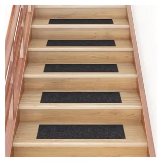 vidaXL Stufenmatte 76 x 20 cm Schwarz