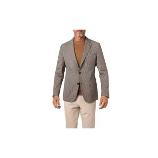 BOSS Black Herren Sakko schwarz gemustert Slim Fit, schwarz, Herbst/Winter 2023/2024