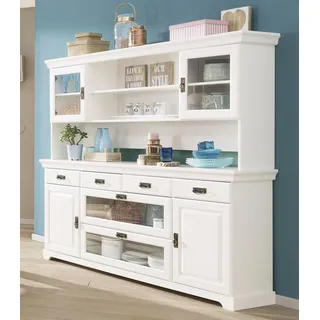 OTTO home Buffet Rügen FSC® zertifiziertes Massivholz 180 x 168 x 40 cm Weiß