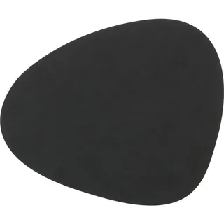 LINDDNA Tischset Nupo L Curve Leder Schwarz (Large)