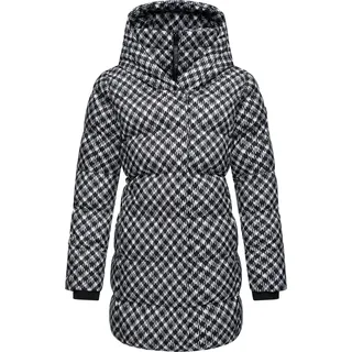Ragwear Damenmantel Steppmantel Niara Print in schwarz, EU S