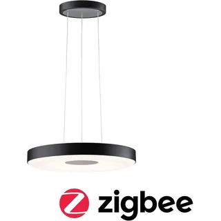 Paulmann Puric Pane Smart Home Zigbee LED Pendelleuchte Ø400 mm 18W 2700K Schwarz/Grau dimmbar – Art. 79779