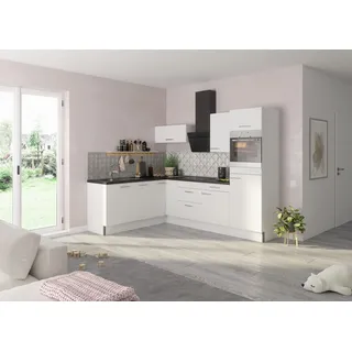 OPTIFIT Winkelküche L-Form 270 cm Weiß