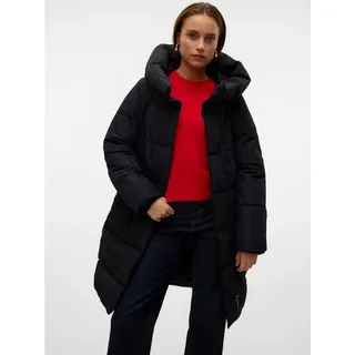 Vero Moda Steppmantel VMLEONIEKATE COAT GA NOOS mit abnehmbarem Bindegürtel schwarz XS (34)