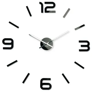 Große Diy-wanduhr, Bewundernswert, 80 Cm, Schwarz