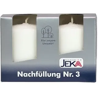 Nachfüller Nr. 3 für Glasgrabkerze ohne Hülle - Brenndauer von bis zu 45 Stunden | Grabkerzen ohne Hülle | Grableuchte - Grabkerzennachfüller ohne Hülle (Brenndauer: bis zu 45 Stunden, 2)