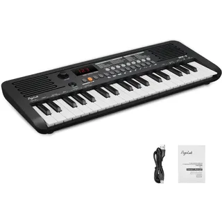POGOLAB MK-2 Mini Keyboard Piano, Elektronisches Kinderkeyboard mit 37 Tasten, 40 Liedern, 200 Sounds, 200 Rhythmen, Digitalpiano mit MIDI-Funktion, Tragbares E-Piano (19,3 x 7,3 x 1,9 Zoll)(schwarz)