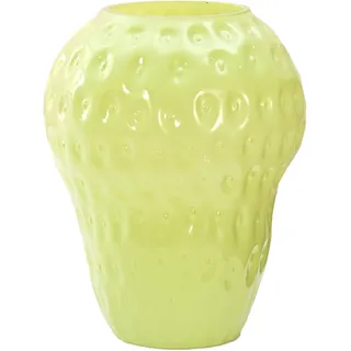 Kleine Grüne Jade-vase In Form Einer Bunten Roten Erdbeere, Ideal Als Wohnzimmerdekoration Im Europäischen Landhausstil, 1 Stück Mit Schaumstoffverpackung