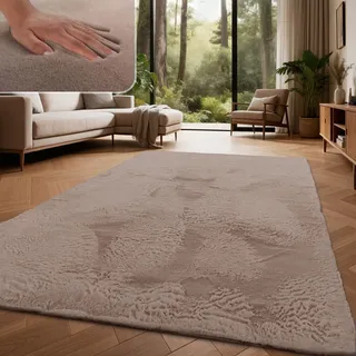 Paco Home Fellteppich 160 x 230 cm Schwarz