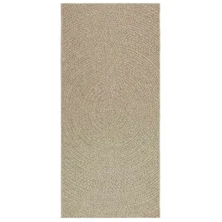 vidaXL Teppich ZIZUR Beige 100x200 cm Jute-Optik Indoor und Outdoor
