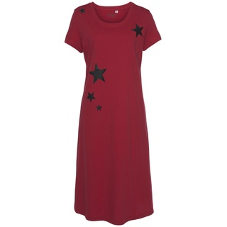 VIVANCE DREAMS Damen Nachthemd rot-schwarz Gr.44/46