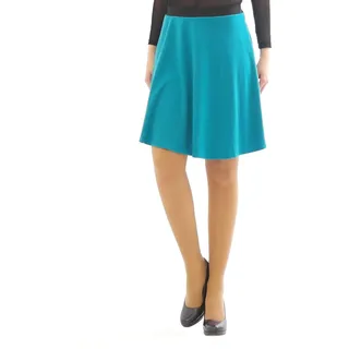 Swing Rock Midi Falten-Rock Gummibund hohe Taille Midirock Skirt Maxi - XXL-3XL