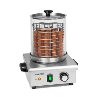 Klarstein Wurstfabrik 450 Hot Dog Maker, 450W 5L 30-100°C Glas Edelstahl, silber