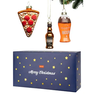 soxo Weihnachtskugeln Glas Lustige - Christbaumkugeln