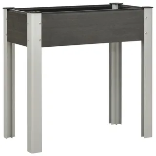 vidaXL Garten-Hochbeet 75 x 40 x 75 cm Grau