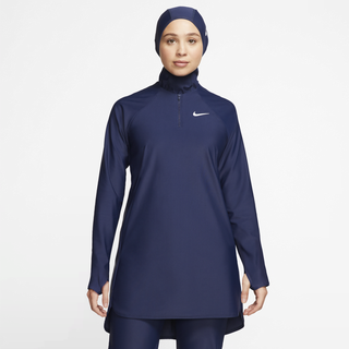 Nike Victory Essential Schwimm-Tunika mit durchgehendem Schutz für Damen - Blau, XS