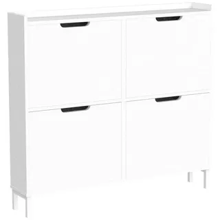 SoBuy FSR100 100 x 91 x 19 cm weiß / weiß