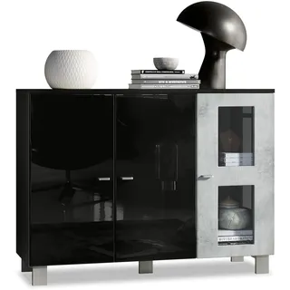 SIDEBOARD Denjo Tür in Beton Oxid Optik
