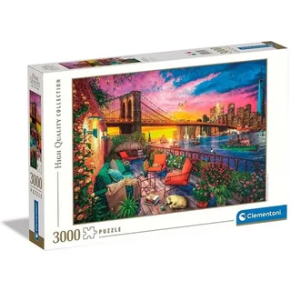 CLEMENTONI Manhattan Balcony Sunset 3000 Teile High Quality Collection