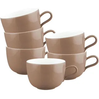 SELTMANN WEIDEN Milchkaffeetasse 0,38 l Cocoa Brown 6 St.